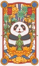 Cartoon Chinese Panda illustration design